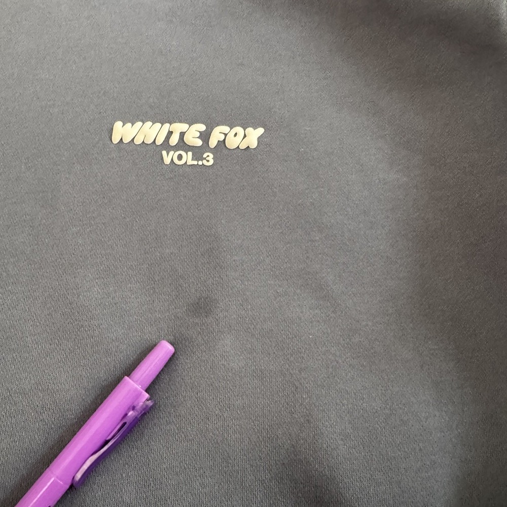 White Fox Vol.3 Women's Pullover Hoodie Size M/L Ocean Blue - Picture 9 of 9